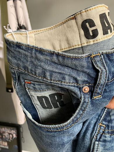 Sakura Makeup 2023 Summer Thin Denim Shorts Men's Mid-Pants Trendy Brand High-end Stretch Retro Trendy Korean Slim Clipper Pants 9902 28 80-95Jin[Jin equals 0.5 kg]