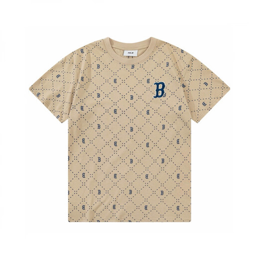Camiseta de manga corta de la pareja coreana de la MLB para hombres y mujeres de verano sueltos yu shuxin de la misma tapa de media manga DT-9901 Black S recomendado 80-110Jin [Jin equivale a 0.5 kg]