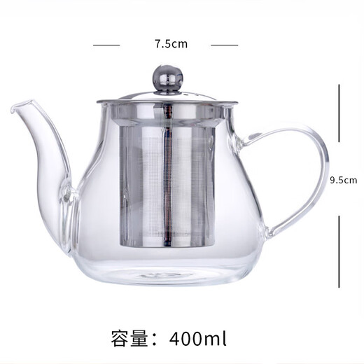 Dingwu glass tea set complete tea set teapot tea cup set home kung fu tea set with filter office tea cup glass tea set 9-piece set