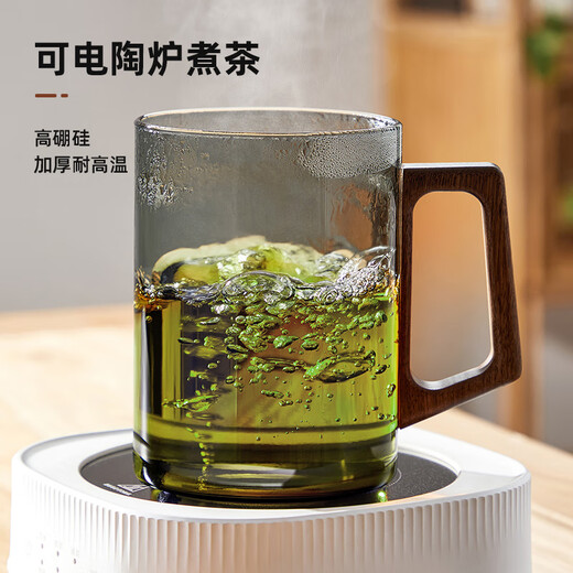 Yipot tea cup for men to make tea, large-capacity tea water separation glass cup, office high-end personal drinking green tea cup