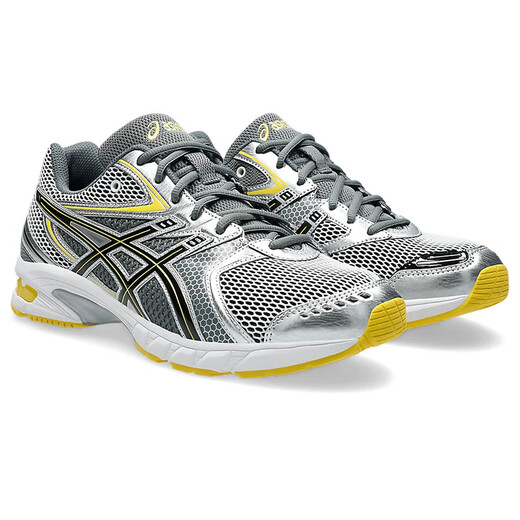 ASICS (ASICS) Rétro Chaussures de course absorbant les chocs pour hommes et femmes 25 Nouvel Gel-DS Trainer 14 Mesh Chaussures de sport ultra-légères respirantes Grey Yellow / 1203A607-101 36
