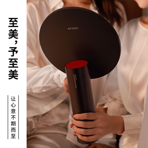 AMIRO light-finding makeup mirror with light LED smart high-definition daylight mirror O2 Delly black