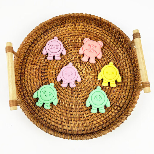 
Vision cartoon steamed bun mold mini egg boy party expression one bite small steamed bun cartoon SN2687 (four models) full set of 6 models