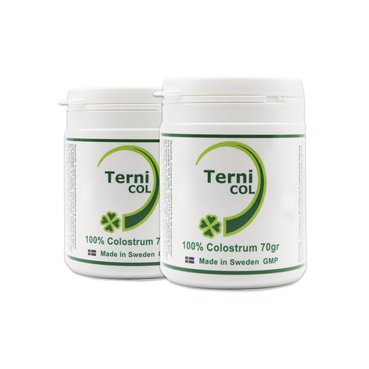 TerniCOL瑞典进口天然补充儿童免疫球蛋白乳铁蛋白牛初乳粉70g 2瓶