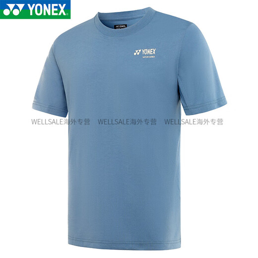 YONEX尤尼克斯25年新款YY羽毛球服运动服T恤速干透气上衣短袖16833CR 男款-16833CR-冰米色 M