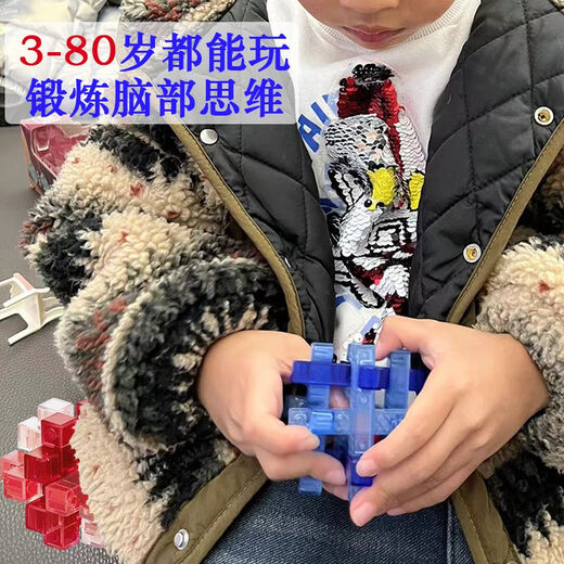 
Luban lock hole full set of gifts for children aged 3-12 years old, intellectual toys for primary school students, variable unlocking rings and balls, 12-piece gift box set
