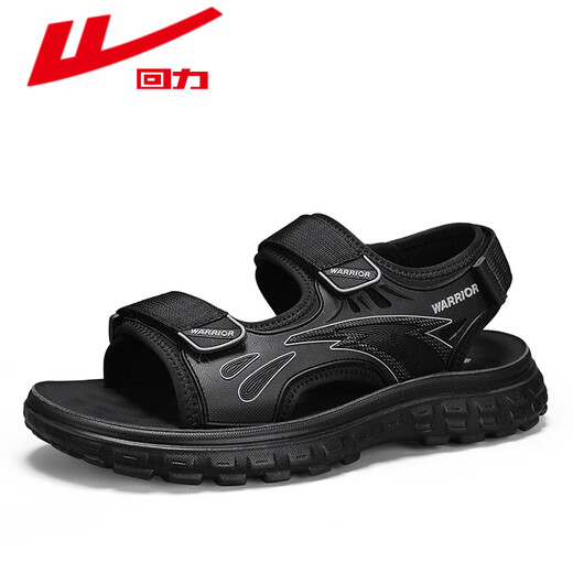 Huili Herrenschuhe Neue Sandalen Männer atmungsaktiven vielseitigen Strandschuhen Männer 1387 Black 41