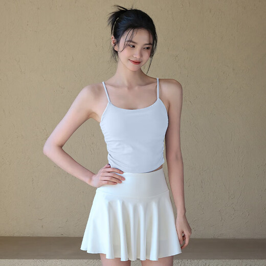 LULUUVTTOH sexy yoga camisole women's new Pilates training bra with chest pad sports fitness bra top for women blue willow color removable chest pad M (recommended 95-110Jin Jin equals 0.5kg)