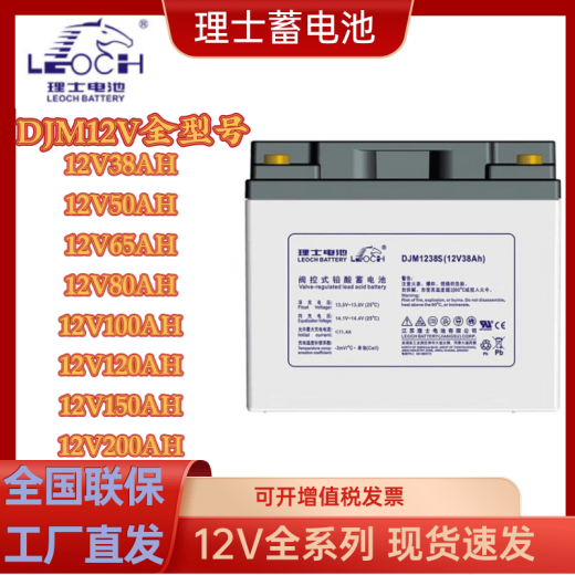 理士铅酸蓄电池DJM12100S/12V65/150/200/24AHUPS直流屏 门禁 电动门 DJM12200S(12V200AH)