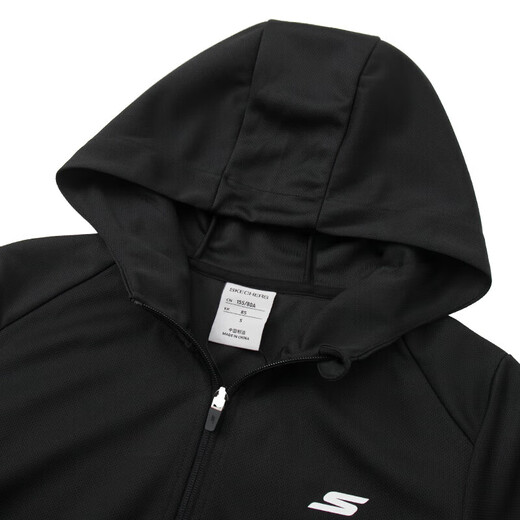 
Skechers suit women sportswear hooded jacket running fitness training trousers casual pants straight pants pants black two-piece set/hooded jacket + trousers XS