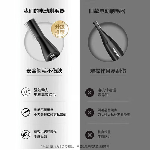 Chuxian electric private part shaver shaver for men and women, armpit hair and pubic hair removal, body hair trimmer, nose hair eyebrow trimmer, private part anal hair removal shaver, shaver and trimmer, upgraded starry sky black, rechargeable box