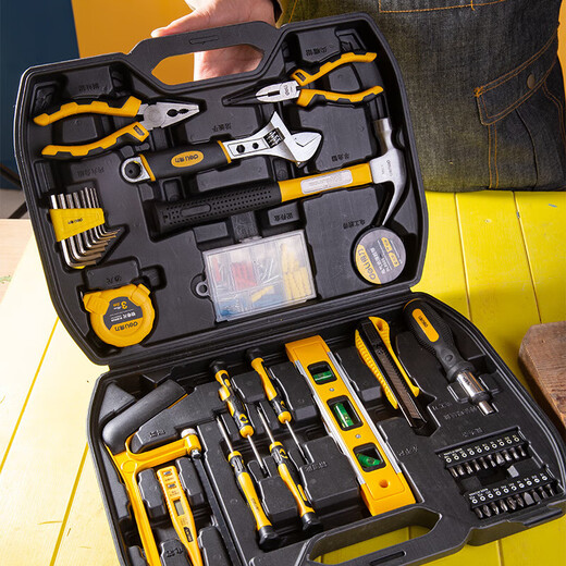 Multifunctional tool box for electrician and woodworking repair set SN 597231 piece set