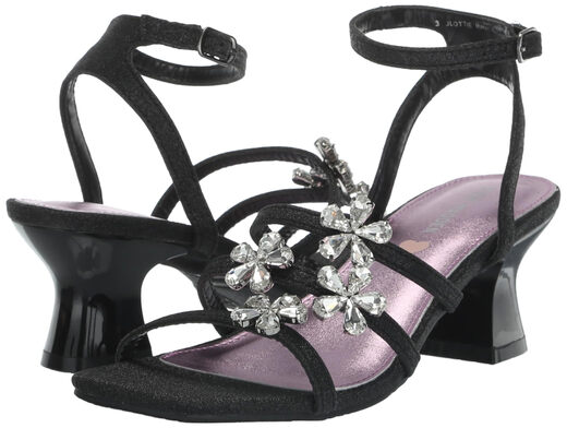 Steve Madden Girls' Lottie Heeled Sandals, Black, 2 Kids Black 2 Kids