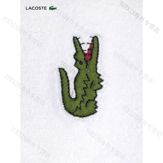 鳄鱼（LACOSTE）法国鳄鱼男女同款秋季时尚纯色logo印花运动护腕|RL9272官方旗舰 001_白色