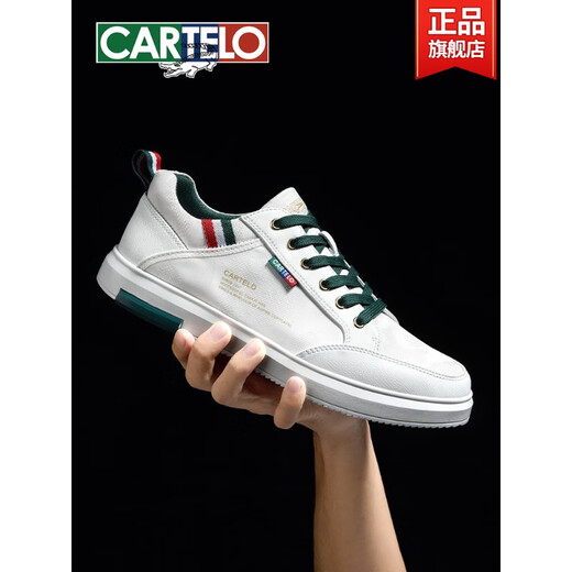 Katile Crocodile Shoes Men's 2025 Новая холст-дышащая белая туфли мужская толстая подошва.