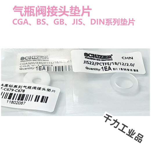 CGA170 180 320 330 580 660 670 678 679 JISW22 PTFE CGA170垫片PTFE材质