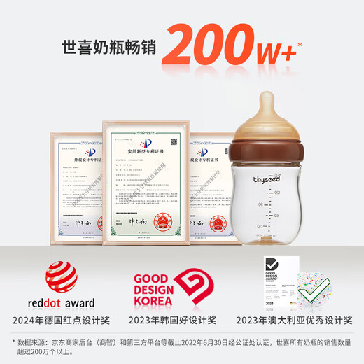 Bouteille anti-volet shixi Nouveau-né les mamelons de lait maternel (160 ml + 300 ml)