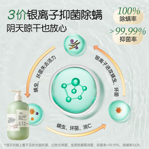 
Sea Chit Lam (SEAKLAM) underwear cleaning solution imported protease super-cleaning 72H blood stains yellow stains sterilization 99.99% underwear washing detergent [for underwear] Camellia 690ml/g to get 3 pieces