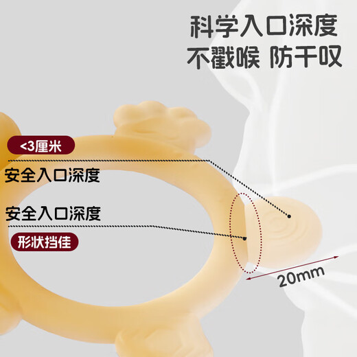 Rattle toy baby early education silicone teething stick baby chewing gum to soothe and prevent hand eating food grade boiled teething gum five-in-one circle teething gum + palm teething gum