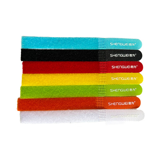 Shengwei Velcro 15 * 150 mm Manager du gestionnaire de données Câble Câble Câble Câble Câble Nylon Câble de câble STRAP CABLE SEMPLE SEPT COLOR SET CDC15157