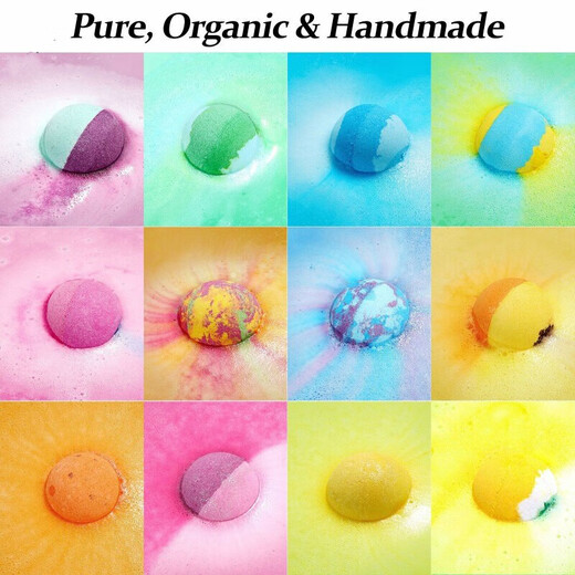LUSH's preferred explosive bath salt balls 64g bath salt bubble bombs 12 colors bath bombs bubble balls any 4 pieces customer service notes fragrance 64g/each