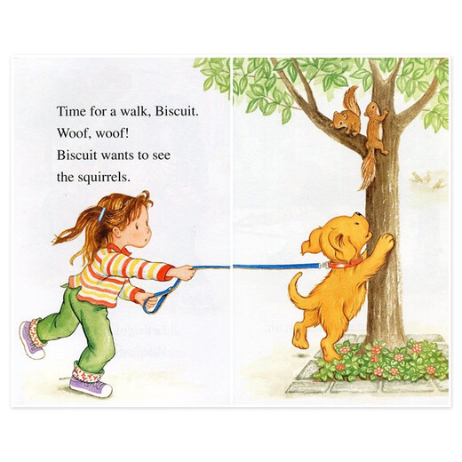 小饼干狗系列：Biscuit Takes a Walk 进口原版英文绘本  小学教辅