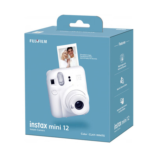 Fuji (FUJIFILM) Japan Direct Mail Polaroid Camera mini12 One-time Imaging Best Choice for Gifts Jasmine White