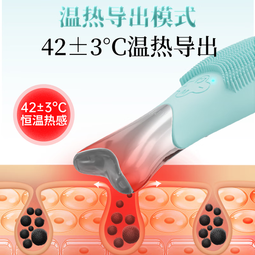 JUJY Ji Zhi Facial Washing Instrument Ultrasonic Silicone Facial Cleansing Instrument Cleansing, Beauty and Purifying JUJY Light Green