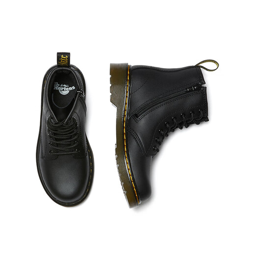 Martin (DR.MARTENS) 1460 Y British women's summer comfortable versatile motorcycle boots soft leather black Martin boots black 28