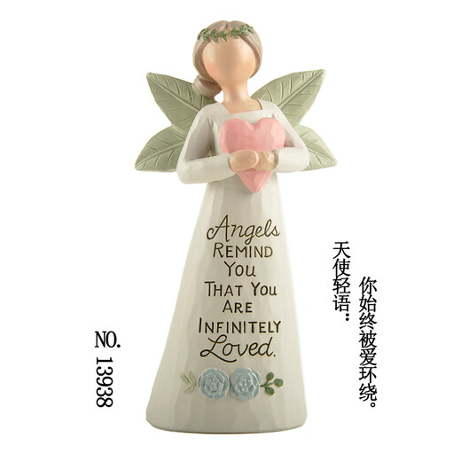 
OUOETY each piece has special meaning Original pure handmade characters cute angel desktop ornaments home decoration birthday gift lotus color 13586