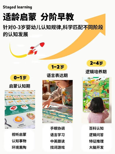 辞普粤语有声早教挂图宝宝启蒙认知墙贴纸幼儿玩具儿童挂画 简/繁体中英粤三语交通工具