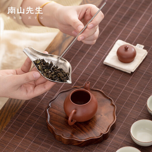 Mr. Nanshan Kung Fu tea set accessories Chinese style with teaspoon pure titanium tea set tea set tea ceremony accessories Hejian tea set Hejian tea set