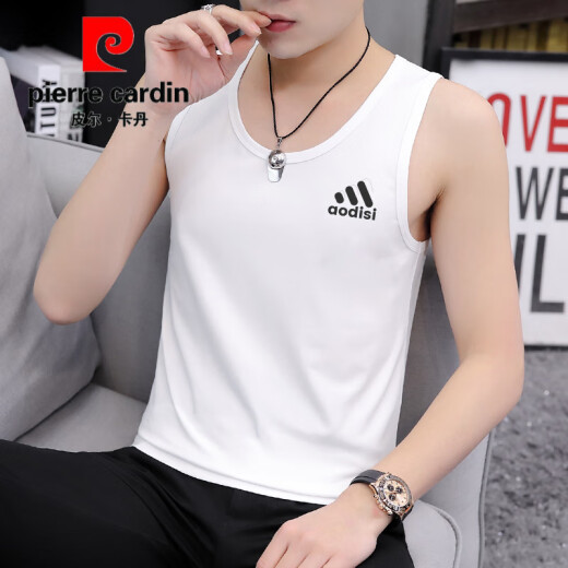 
Pier Cardin pure cotton vest men's fitness summer teenager sweatshirt sleeveless sports middle school student vest outside running hurdle M9227 black M [Suggestion: 85 Jin [Jin equals 0.5 kg] to 100 Jin [Jin equals 0.5 kg]]