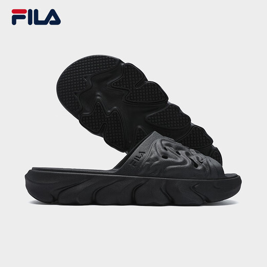 Fila Chaussures officielles pour hommes Snowcap Retro Slippers 2025 Été Nouveau style pantoufles de rock mode chaussures décontractées Crocodile Gray-Cv 42