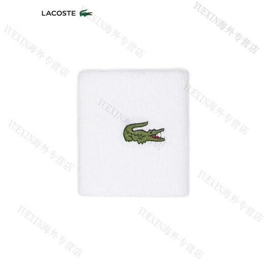 鳄鱼（LACOSTE）法国鳄鱼男女同款秋季时尚纯色logo印花运动护腕|RL9272官方旗舰 001_白色