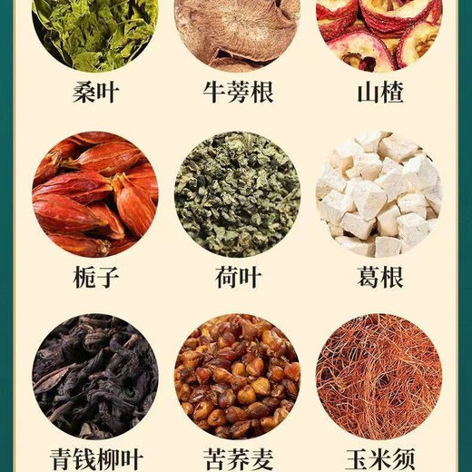 Peking Tongrentang Grüne Qian Liu Mais -Rasur Maulbeerblatt Tee 160 g Unabhängige Verpackung Löwenzahn Wolfberry Kleine Verpackung Authentisch [Zyklische Verpackung] 3 Kisten [insgesamt 120 Beutel]