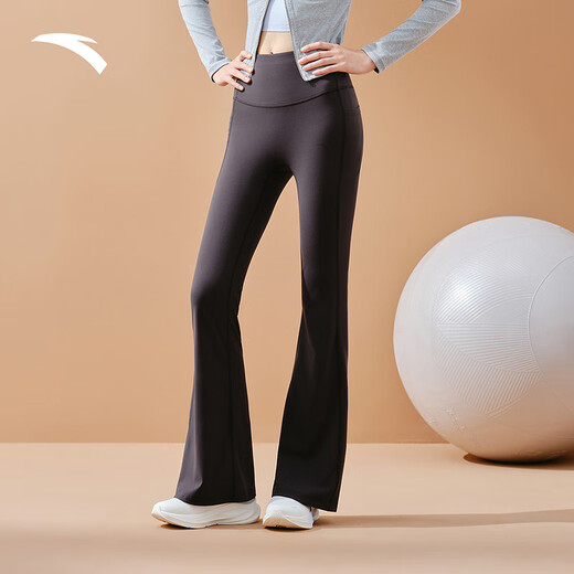 ANTA (ANTA) freedom pants丨High-waisted tummy-tightening butt-lifting trousers for women autumn and winter new slim-fitting Pilates yoga pants sports trousers basic black-2 M (female 165)