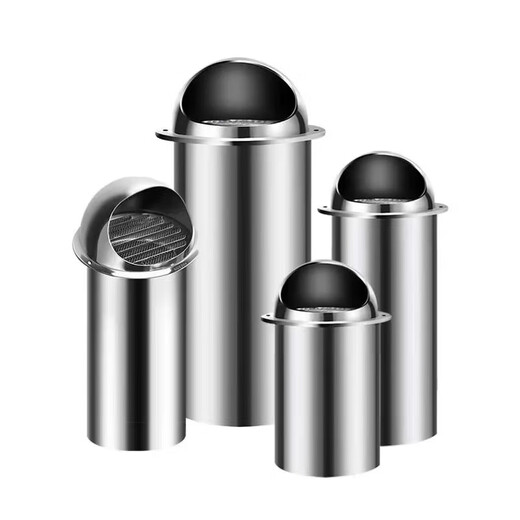 Vatican Lion stainless steel hood exterior wall air outlet range hood through wall windshield exhaust vent bathroom exhaust pipe exhaust pipe 201 stainless steel opening 100mm extension pipe 100mm