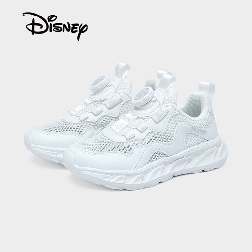 
Disney children's running shoes for boys and girls outdoor summer small white shoes for mid-large children's breathable sports shoes white size 31