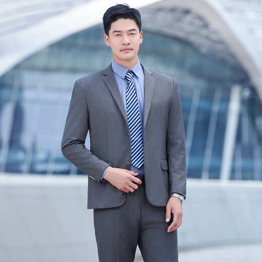 Yuanfeiya Business Suit Suit Unisex Temperament Business Interview Formal Wear 4S Store Sales Department Sales Work Clothes Single Black Suit (Male) L