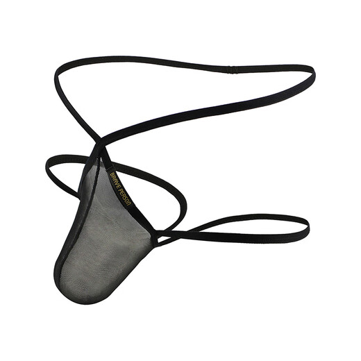 Furchtloser Kapitän Herren Doppelzinn Dose Feste Farbe Höschen sexy niedrige Taille hohle atmungsaktive elastische Sport-Jugend Geschenk Zinn Strumpfmänner schwarz l (Gewicht 135-165jin [Jin gleich 0,5 kg]))