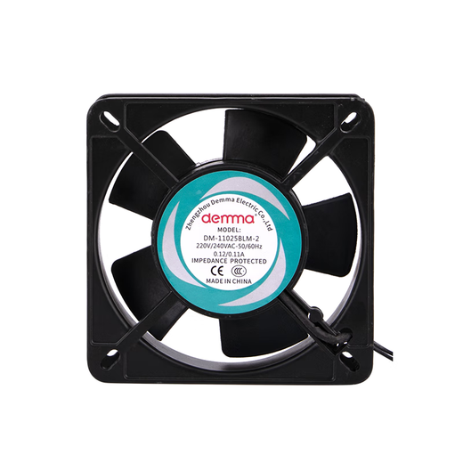 Dema Cabinet Silent Cooling Fan 220v Industrial Axial Flow Fan 12038 Double Ball Bearing Round Metal Mesh 15051 Double Ball 220V