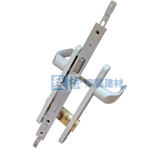 XMSJ old aluminum alloy door lock break bridge aluminum swing door transmission lock break bridge door lock white broken bridge door lock plastic steel lock black paired with 9225 lock body /gt55mm x universal type x with key