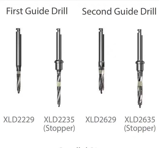 Dentaire Denten Aochitai Implants Pioneer Drill Guide de perceuse de perceuse coupée côté foret dentaire dentaire dentaire perceur pionnier Guide de pionnière Pioneer Drill 2629 Modèle court