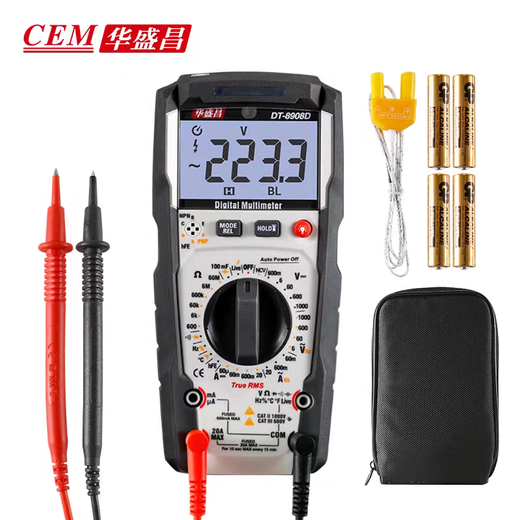Кежиту Cem Huashengchang Multiemeter Electrician Special Meter Полностью автоматический цифровой интеллектуальный мультиметровый DT8908D DT8908D DT-9905H
