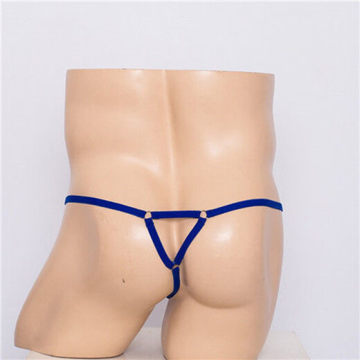 Herren -Tanga mit einem Riemen sexy transparente Bag -Waffen -Kugel -Trennung Eisenring Quasten Lace Lace Physiologische Unterwäsche Schwarz