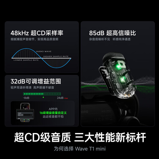 Maono Wireless Microphone Lavalier Microphone One-to-Two Live Broadcast Short Video Outdoor Noise Reduction Android Apple Phone Camera Recording Professional Tuning Mini Microphone Voice Changer Maono T1mini T1 One-to-One Apple 14 and Below