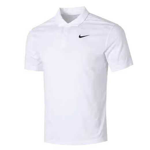 耐克（NIKE）短袖男装夏季新款运动服上衣pl衫速干商务翻领透气白色T恤 FN3895-010 舒适 L 130-150斤