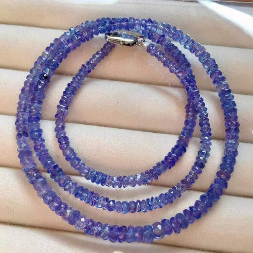 Feiyu Large Grain Tanzanite Faceted Necklace Bracelet Women's Bracelet Anklet Natural Unoptimized 2.8-3mm Sparkling 4.7 6.3mm Necklace