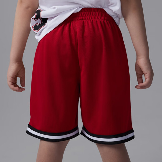 Nike (Nike) Jordan-offizielles Nike Jordan Boys Playoffs T-Shirt und Mesh Shorts Anzug Summer II2533 687 Fitness Red 130 L